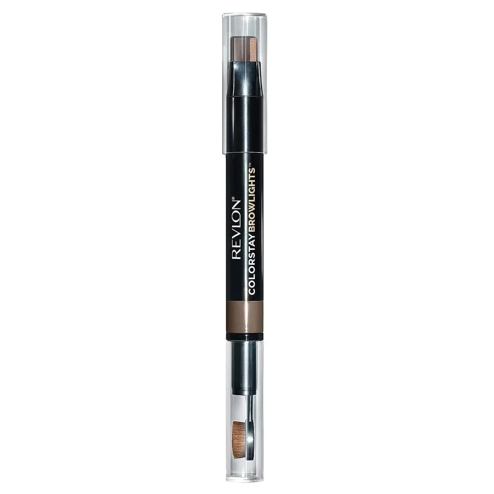 Revlon Colorstay , Eyebrow Pencil & Brow Highlighter, Medium Brown, 0.038